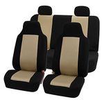 FH GROUP FH-FB102114 Classic Cloth Car Seat Covers Beige/Black