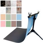 8PCS 16PCS Product Food Photography Background Paper with Stand, 34.3X22 Inch 2-in-1 Double Sided Flat Lay Photo Tabletop Backdrops Boards for Jewelry Cosmetics Makeup Props (Red Blue Green)