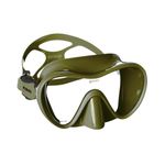 Mares Adult Tropical Mask - Frameless Dive Mask with Silicone Skirt for Scuba Diving, Freediving, Snorkeling, Spearfishing, Olive