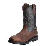 ARIAT Men's Rigtek Wide Square Waterproof Composite Toe Work Boot Western, Oiled Brown/Black, 11.5 Wide