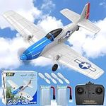 28℃ Remote Control Airplanes,2.4Ghz 2CH RC Plane Toy Gift for Kids & Adults,Remote Control Plane for Beginners with Gyro Stabilization System (Blue)