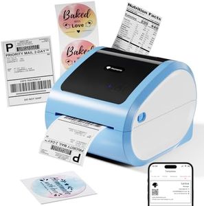 Phomemo Bluetooth Shipping Label Printer- D520-BT Thermal Label Printer 4x6 Printer for Small Business & Packages, Barcode, Address Labels, Postage, Compatible with Shopify, FedEx, Etsy- Blue