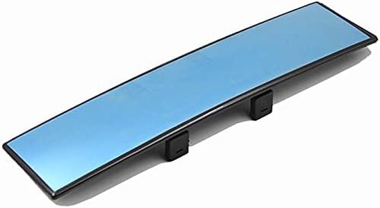 XUKEY Panoramic Rearview Mirror,Universal Car Truck Interior Rear View Mirror ANTI GLARE Rearview 300mm Wide-angle Surface Blue Mirror Auto Accessorie