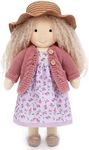 BlissfulPixie Waldorf Doll Handmade Rag Doll - Personalized Collectors Plush Doll for Kids Birthday Present with Beautiful Present Box-Darcy 12"