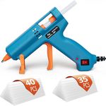 Tilswall Hot Glue Gun Kit（Pack of 1 Hot Glue Gun and 75 Glue Sticks), 50W Mini Melt Gun with 130mm Glue Sticks for Crafting, DIY, Art, Sealing, Home Repairs, Cards, and Glass