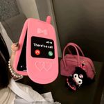 Pink Funny Phone Case for iPhone 15