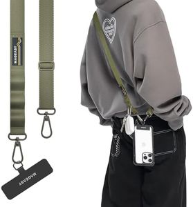 MAGEASY Universal Cell Phone Lanyard Crossbody - Anti-Theft Crossbody Phone Strap for iPhone 16 Pro Max & Most Smartphones, for Men & Women | 20mm (Army Green)