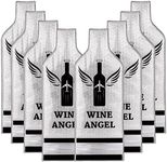 [UPGRADED PROTECTION] 8 Set (16 pcs) Reusable Wine Bags for Travel, Wine Travel Protector, Bottle Travel Sleeve Case For Airplane, Car, Cruise, TRIPLE Protection Luggage Leakproof Safety Impact Resist