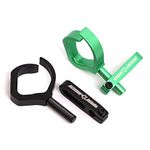 Archery Bowfishing Arrow Rest Aluminum Alloy Arrow Rest Right and Left Hand Use Archery Arrow Rest for Compound Bow Recurve Bow Fishing Accessory (Green)