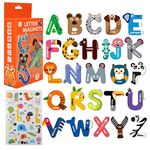 Magnetic Letters, Cute Animal Alphabet ABC Magnets for Fridge Colorful Uppercase Animals Toys Set for Kids, Toddlers 3 4 5 Years Old