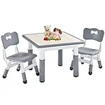 FUNLIO Kids Table and 2 Chairs Set,
