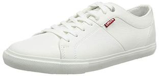 LEVIS FOOTWEAR AND ACCESSORIES Men's 225826-794 Woods Trainers, White (B White 50), 9 UK