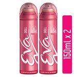 Eva Doll Deodorant 150ml (Pack of 2, Fresh Energy, Aerosol, Female)