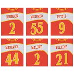 Atlanta Hawks Poster Set of Six Vintage Jerseys- Poster Prints