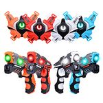 Laser Tag Guns, Infrared Laser Tag Guns with Vests 4 Pack for Kids Adults Indoor Outdoor Activity Battle, Christmas Birthday Gift for Boy Girl Age 6 7 8 9 10 11 12 Year Old 2