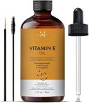AVD Organics Vitamin E Oil for Hair | For Skin & Scars – 35,000 IU (50ML) | 100% Pure Cold-Pressed Tocopherol – Vitamin E Oil for Hair, Face, Body, Nails – 1.7 fl oz
