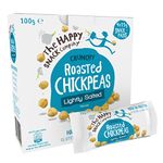 The Happy Snack Company Roasted Chickpeas Lightly Salted - Pack of 20 x 25g, Deliciously Healthy Snacks, Plant Based Protein & Fibre. Low Fat, Sugar & Calories, Free From 14 Allergens, Vegan