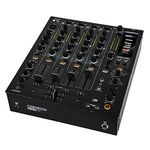 Reloop RMX-60 Digital, 4 + 1 channel DJ club digital mixer, with 8 built-in DSP beat effects, LCD display, 3-band equaliser (kill/classic), adjustable fader curves and Innofader compatibility