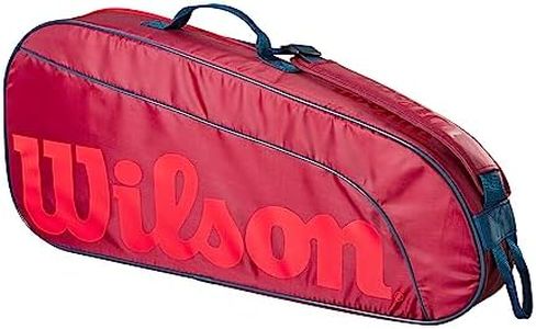 Wilson Bolsa de tenis Junior, Para hasta 3 raquetas de tenis, Para niños y jóvenes