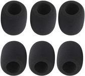 HIYANCO 6 Pack Foam Mic Cover Handheld Microphone Windscreen, Thick and Breathable Foam Mic Protector for Most Hi-ball Microphone SM58ish