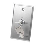 uxcell Key Switch Lock On/Off Exit Switch Emergency Door Release SPST for Access Control Panel Mount with 2 Keys