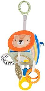 Taf Toys Discovery Cube, Newborn and Baby Developmental Activity Toy. Use on Strollers, Bassinets, Crib & Car Seats. with A Mirror, Teether. Curiosity Booster, for Ages 3-6 Months.