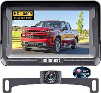 Backup Camera Car Reverse Cam - Easy Setup HD 1080P Auto Color Night Vision Truck Rear View Monitor Kit for SUV Pickup Sedan No Delay 150° Wide View DIY Parking Lines Waterproof DoHonest S01