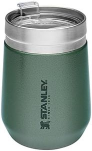 Stanley Go Everyday Tumbler 0.29L - Stainless Steel Travel Mug For Wine, Cocktails, Coffee, Tea - Keeps Cold / Hot For Hours - BPA-Free - Dishwasher Safe - Hammertone Green