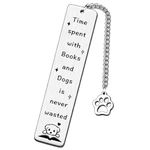 SDOFY Dog Bookmark for Women Men Cute Bookmarks for Book Lovers Dog Bookmarks Gifts for Dog Lovers Dog Dad Dog Mum Girls Boy