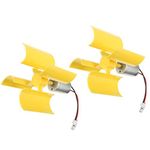 2pcs Micro Vertical Wind Turbines DC 0.1V-5.5V 100-6000RPM Small Motor Blades Generator for DIY Class Teaching