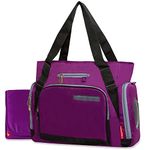 Fisher-Price Nappy Bag, Purple/Black