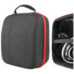 Geekria Shield Headphones Case Compatible with Sennheiser HD820, HD800S, HD800, HD700, HD660S2, HD660S, HD650 Case, Replacement Hard Shell Travel Carrying Bag with Cable Storage (Dark Grey)