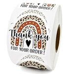 500 PCS Thank You for Your Order Cute Thank You Stickers, Small Business Online Retailers Stickers, Bakeries Packaging Stickers, Mail Envelopes Shipping Stickers for Small Business