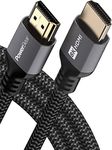 PowerBear 10K 8K HDMI 2.1 Cable 6 ft | 48Gbps High Speed 4K@120Hz Braided Cord 144Hz 8K@60Hz, eARC, Dynamic HDR 10,for Laptop, Monitor, PS5, PS4, Xbox One, Fire TV, Apple TV