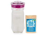 Milk KEFIR Starter KIT 1400 ml – DEHYDRATED Grains (1g) (Pink)