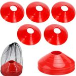 25pcs Soccer Cones for Sports Pro Disc Cones Disc Cones for Speed and Agility Training Drills Football Basketball Field Markers Training Equipment for Basketball Football Running Sports Games Skating