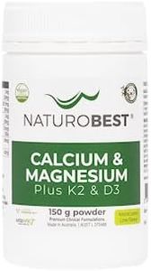 Naturobest Calcium & Magnesium Plus K2 & D3 Powder 150 g