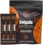 Delgada Instant Coffee - Premium Garcinia Cambogia and Ganoderma, Rich Bold Taste - 30 Sachets