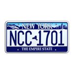 Heroes | NCC 1701 | Metal Stamped License Plate