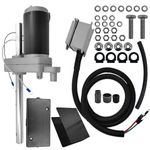 1824200100 Electric Powered Trailer Jack Kit 12,000 lbs 12V Electric Powered Drive Kit with Single-Speed Jacks for Camper RVs and Heavy Duty Trailers