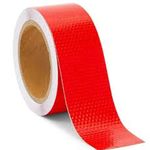 D-fix® High Intensity Radium Reflective Tape For car Bike and commercial vehicles Conspicuity reflective warning tape 2-inch X 3 Meter reflective tape Radium Tape (Red)