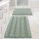 H.VERSAILTEX Sage Bathroom Rugs, Ba