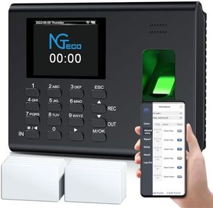 NGTeco APP Time Clock for Small Business, 3-in-1 Mode, 2000mAh Battery