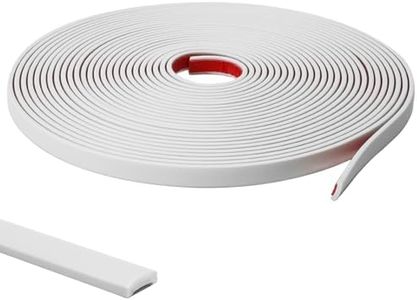 JSIWOTH 52.5 Ft Peel and Stick Trim, White(Paintable) Molding Trim Waterproof for Wall, Baseboard, Edges, Borders, Window Frames, Backsplash Tiles, Flexible and Self Adhesive Trim