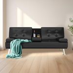 yoyomax Futon Couch, Modern Faux Le