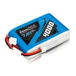 Gens ace 4000mAh 7.4 V 2S1P Model EHR Receiver LiPO Battery for RC Helicopter Boots FPV Car Helicopter Plane Toy Spektrum DX9, DX7S, DX7, DX8, Futaba