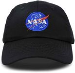 DALIX NASA Meatball Insignia Kids Hat Baseball Cap Girls Boys in Black