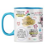 YuBingo Nurse Resilience Mug - Daily Affirmations, Motivational Gift, Light Blue Inner & Handle (Light Blue Inner & Handle, Tea Cup, 310ML)