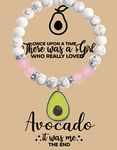 MAOFAED Avocado Gift Avocado Bracelet Avocado Lover Gift There Was A Girl Who Really Loved Avocado (once upon avocado beadCA)