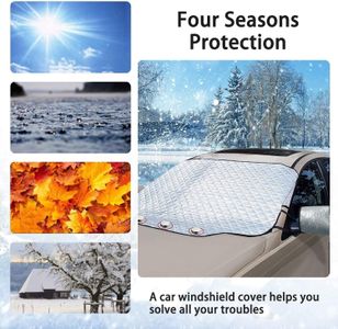 QcoQce Magnetic Car Windshield Cover – Snow and Frost Protection